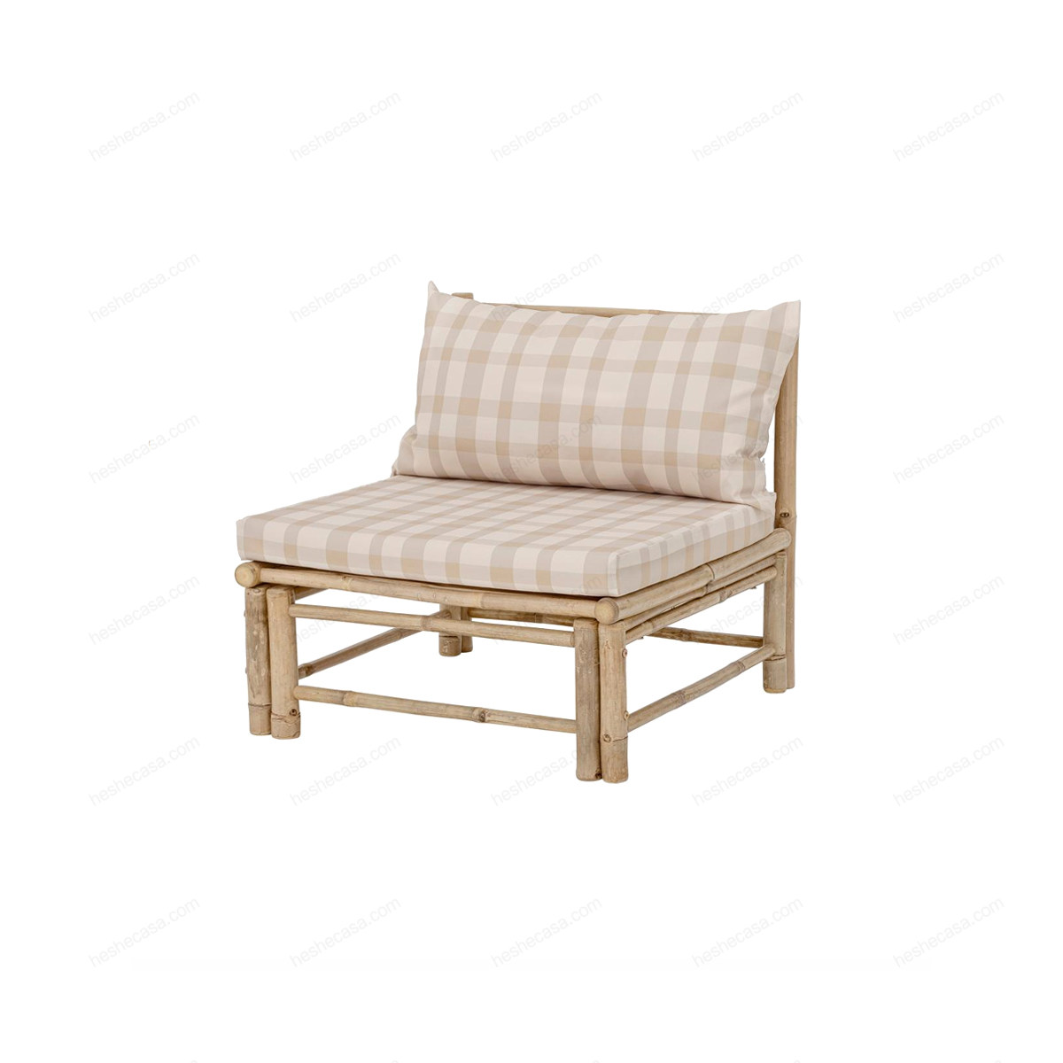 Korfu Module Chair, Nature, Bamboo 户外扶手椅