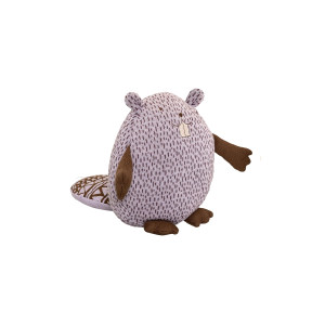 Knitted Beaver, Purple, Cotton 玩具