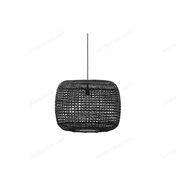 Marla Pendant Lamp, Black, Cane吊灯