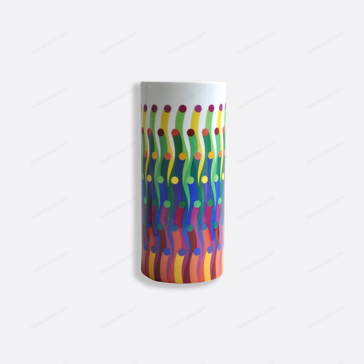 Surface Colorée B29 Tube Vase H. 11 D. 4.7花瓶