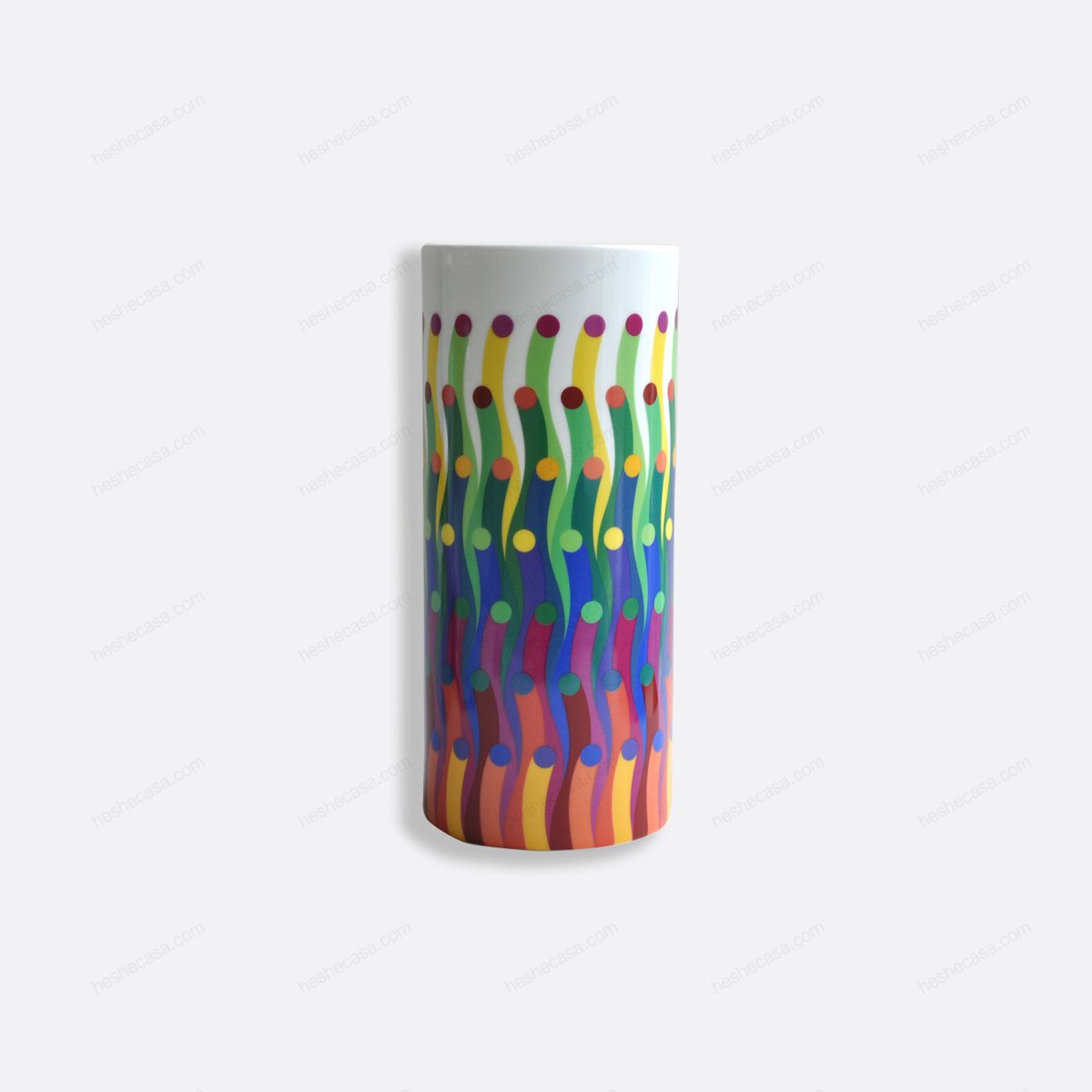 Surface Colorée B29 Tube Vase H. 11 D. 4.7花瓶
