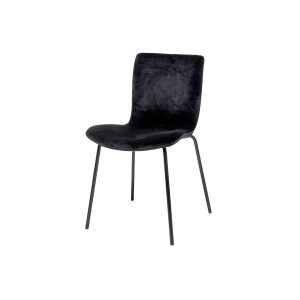 Bloom Dining Chair, Black, Polyester单椅
