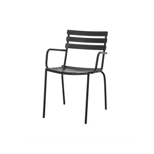Monsi Dining Chair, Black, Galvanized Iron 户外单椅