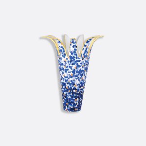 Marmorino Bleu Vase H. 14.6花瓶