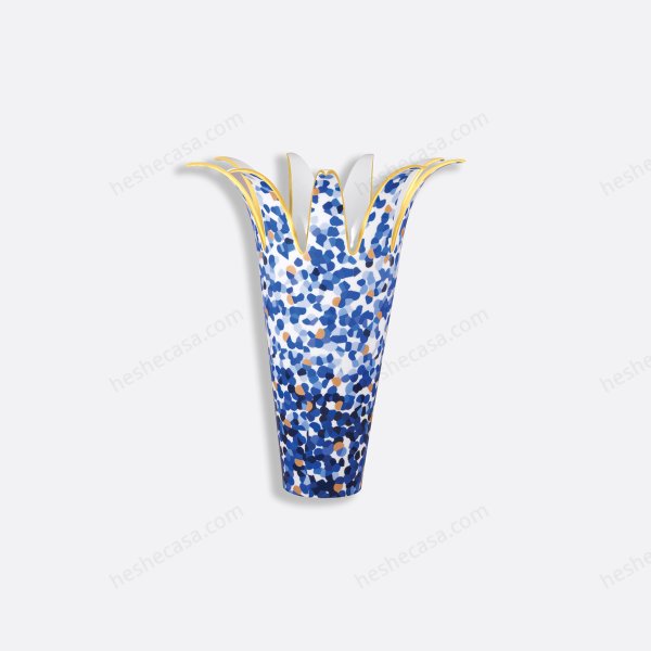 Marmorino Bleu Vase H. 14.6花瓶