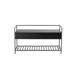 Abelone Bench, Black, Mango长凳/长椅