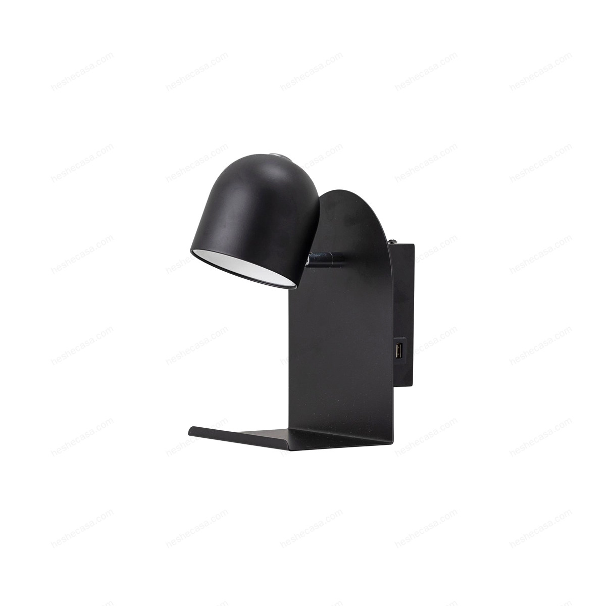 Qasim Wall Lamp, Black, Metal壁灯