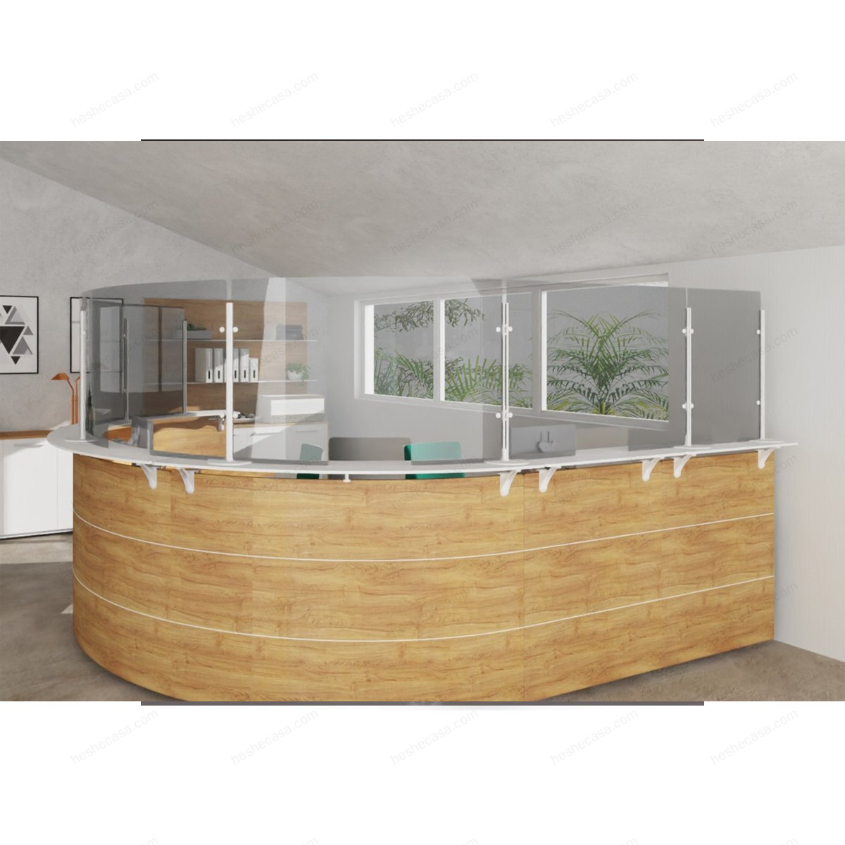 Arianna Desk Safety 隔板