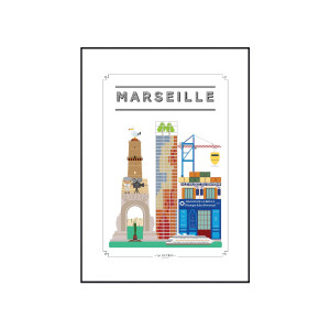 Tableau Lg Marseille装饰画