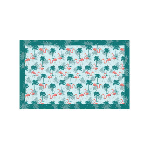 Tapis Palmingo Turquoise地毯