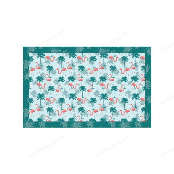 Tapis Palmingo Turquoise地毯