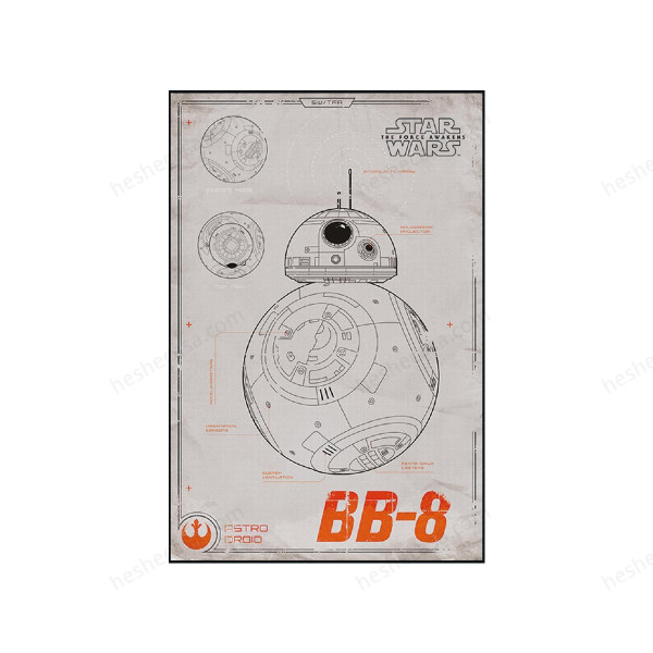 Star Wars Bb8装饰画