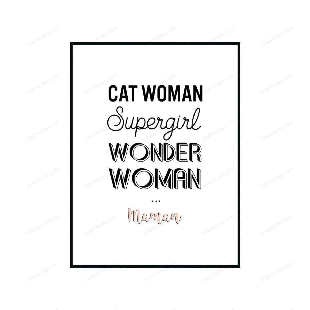Tableau Wording Wonder Woman装饰画
