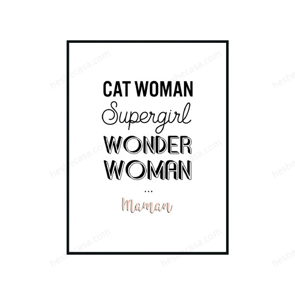 Tableau Wording Wonder Woman装饰画