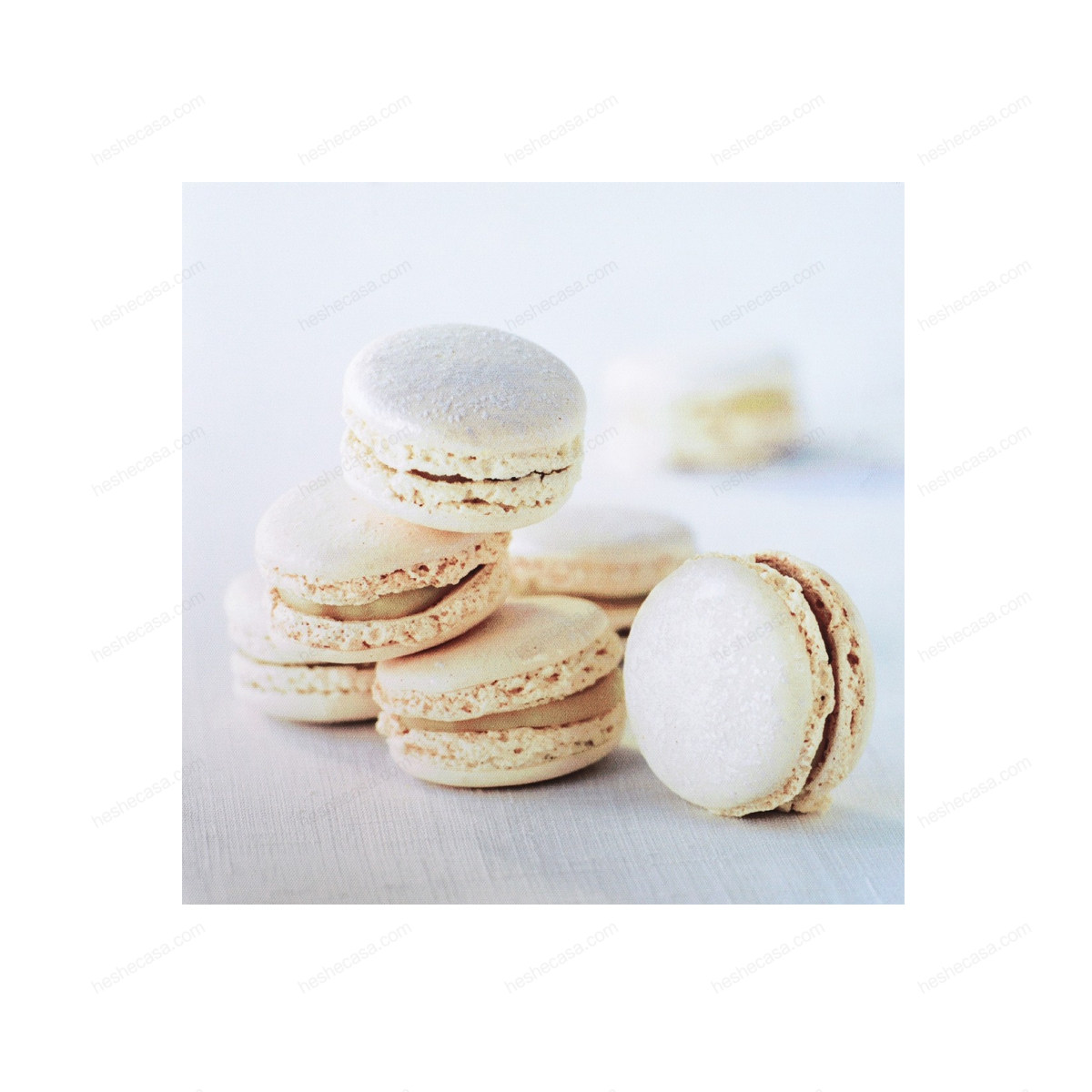 Toile Imp Macarons Blancs 30X30Cm装饰画