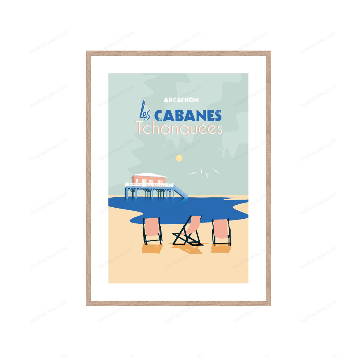 Tableau Cabanes Tchanquees装饰画