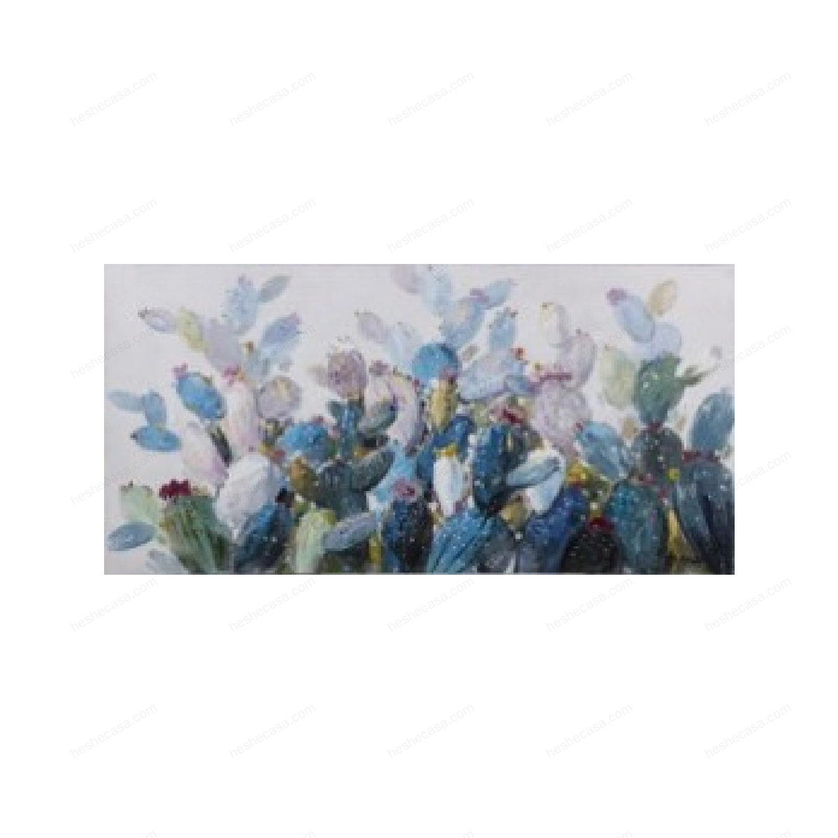 Toile Peinte Blue Cactus Hor.70X150装饰画