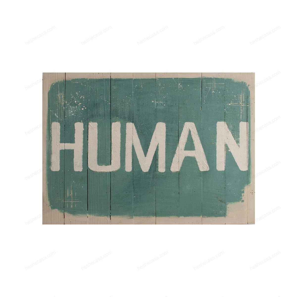 Plaque Bois Vint Human 50X70装饰画