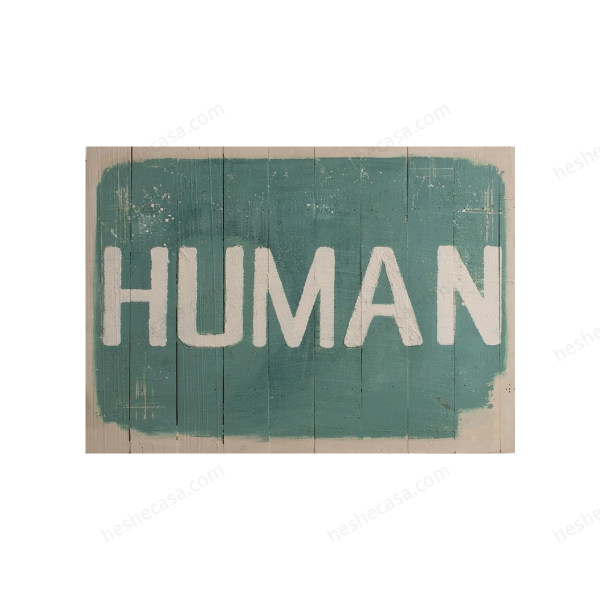 Plaque Bois Vint Human 50X70装饰画