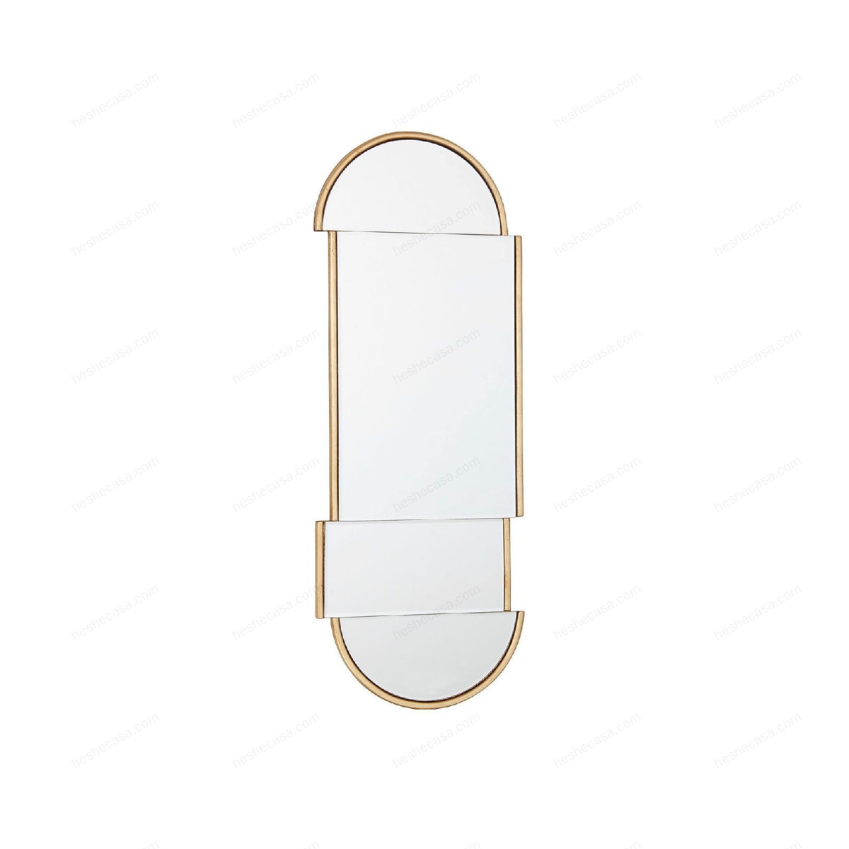 Miroir Deco Dore Ovale 30X80 Cm镜子