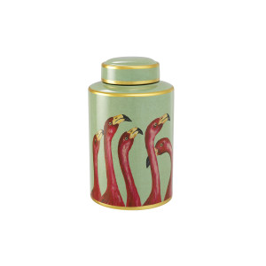 Jar Flamingo Set Of 2 储物罐