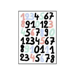 Sc Numbers Color装饰画