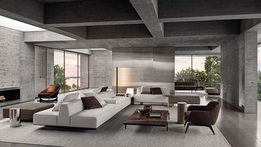 Minotti2021新品沙发 以功能性著称的Roger沙发 第3张