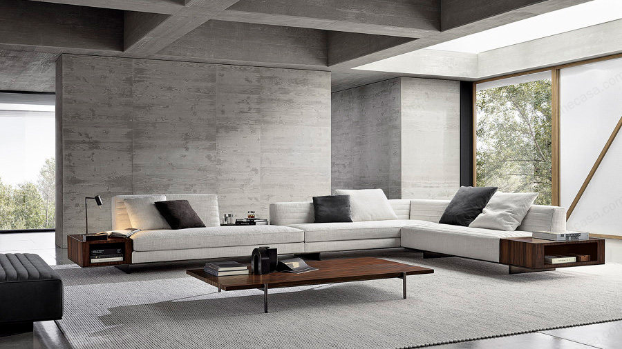 Minotti2021新品沙发 以功能性著称的Roger沙发 第1张