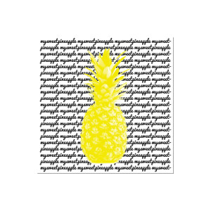 Ha Pineapple Yellow装饰画