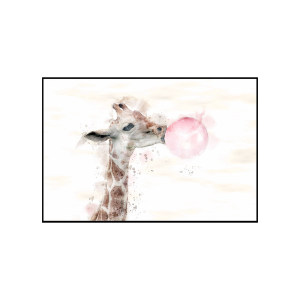 Girafe Aqua装饰画