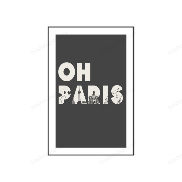 Ho Paris Grey装饰画