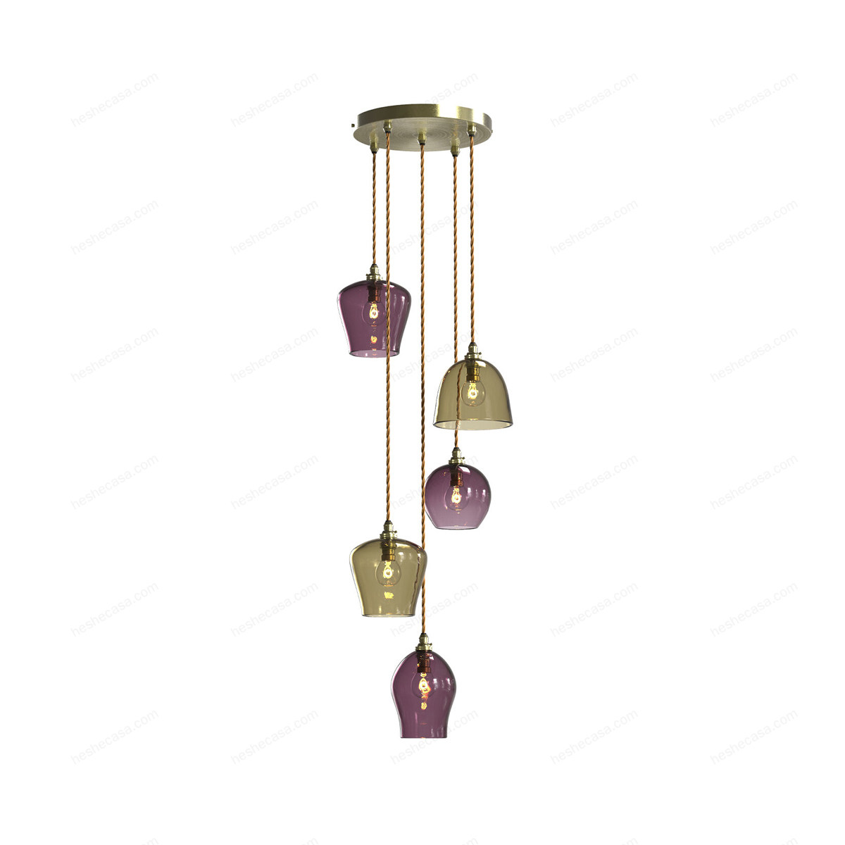 5 Drop Pendant Chandelier吊灯