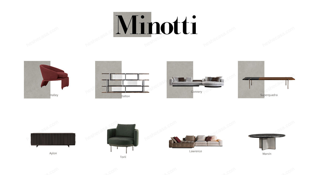 意大利家具品牌minotti 别墅和大平层都爱用的家具组合