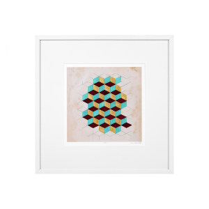 Prints Geometric Pattern Play Set Of 2装饰画