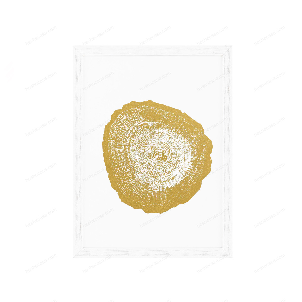 Prints Gold Foil Tree Rings Set Of 4装饰画