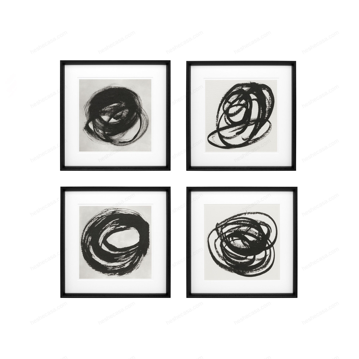 Prints Black & White Collection I Set Of 4装饰画