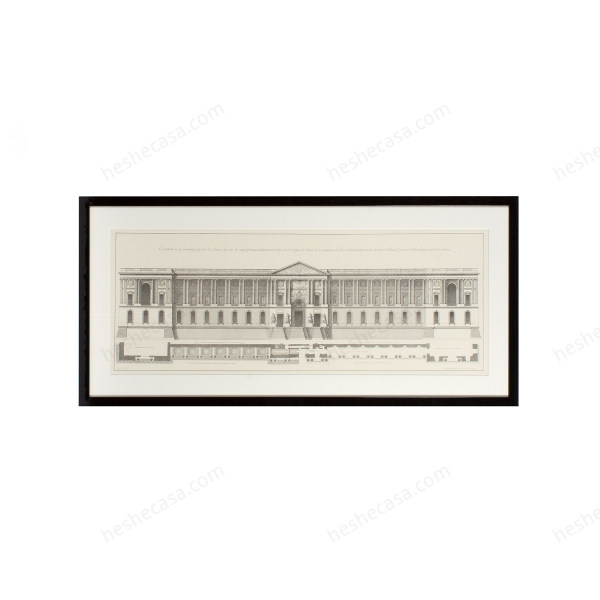 Prints La Façade Du Louvre Set Of 2装饰画