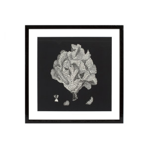 Prints Black & Tan Corals Set Of 4装饰画