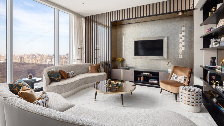 SICIS家具装修设计 纽约中央公园大厦豪华公寓案例 第1张