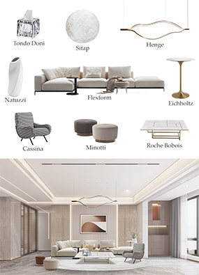 现代简约风格下的奢华客厅家具搭配方案