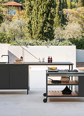 户外厨房怎么搭建 来看看意大利家具品牌RODA设计的户外厨房