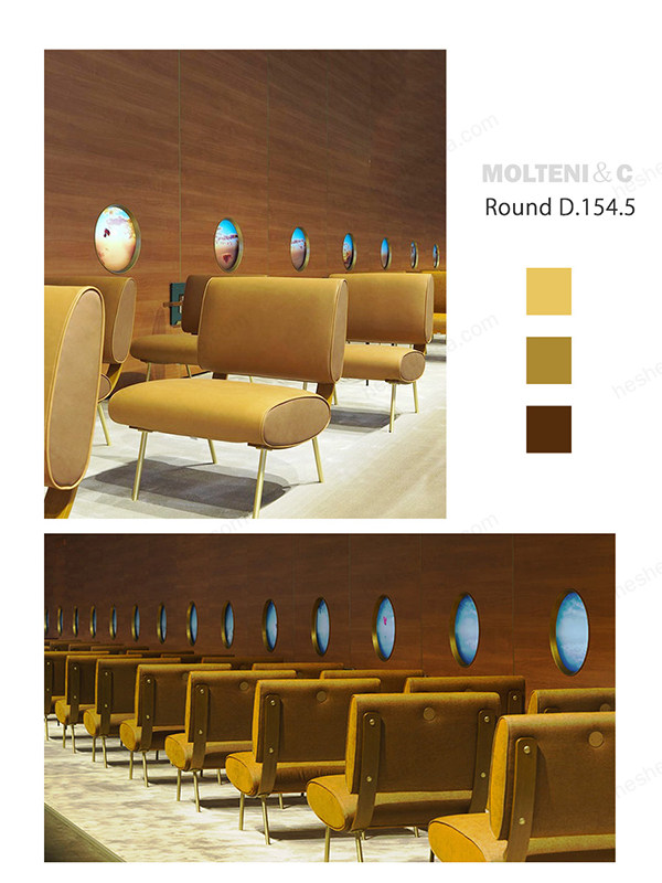 现代设计大师Gio Ponti作品  Round D.154.5扶手椅 第4张
