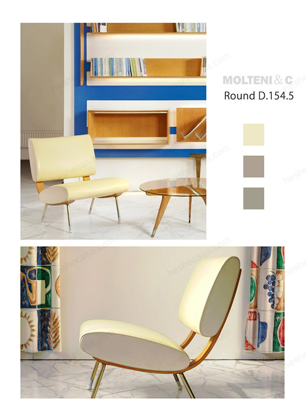 现代设计大师Gio Ponti作品  Round D.154.5扶手椅 第1张