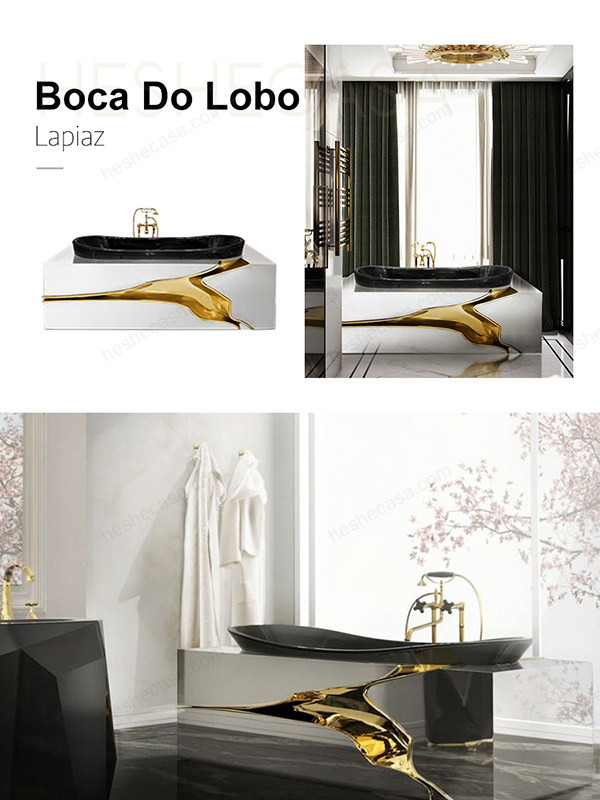 葡萄牙知名家具品牌Boca do Lobo超奢华浴缸合集 第3张