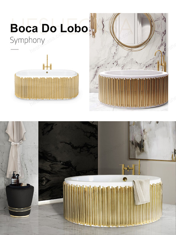 葡萄牙知名家具品牌Boca do Lobo超奢华浴缸合集 第4张