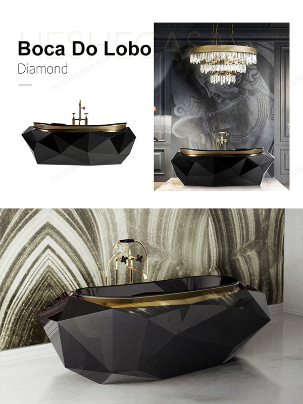 葡萄牙知名家具品牌Boca do Lobo超奢华浴缸合集 第1张