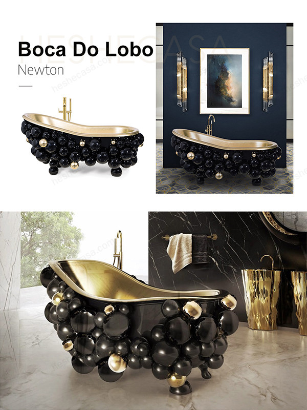 葡萄牙知名家具品牌Boca do Lobo超奢华浴缸合集 第2张