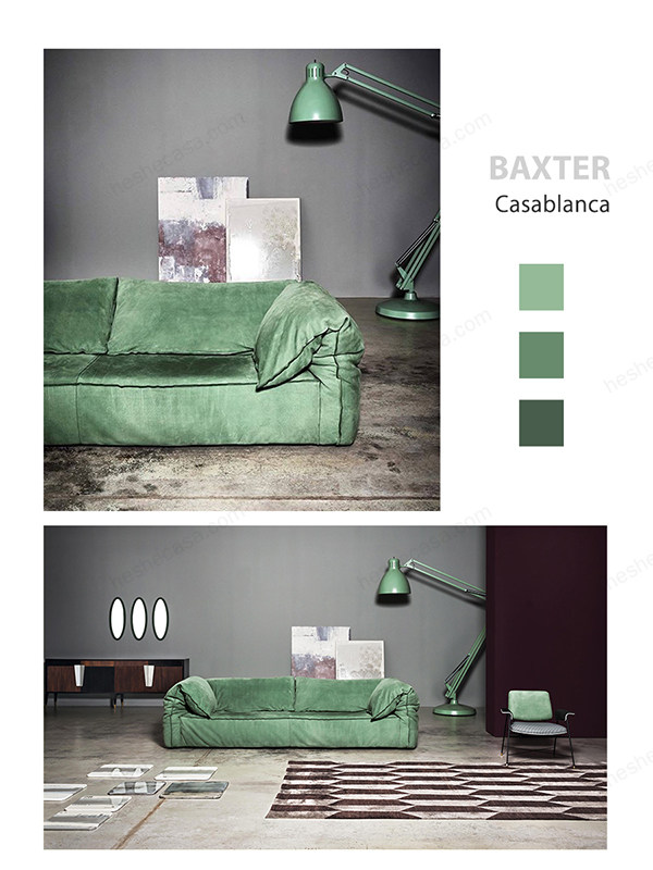 意大利baxter卡萨布兰卡沙发，顶级真皮比床还舒服 第2张