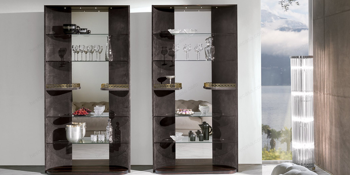 LONGHI展示柜满足客厅收纳又能装饰客厅