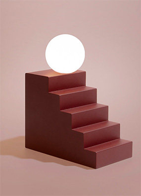 Oblure楼梯灯：以几何和重力为灵感